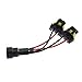 PartsSquare 2x9005/9006 High Beam Splitter Wires For Quad/Dual Projector Headlights Retrofit