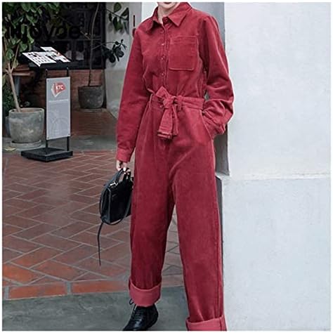 GPPZM Jumpsuit wome winter Corduroy 