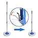 Masthome Mop and Bucket Set with Foot Pedal Microfiber Spin Mop for Floor Cleaning,3 Microfiber Mop Refills & 1 Floor Brush Head.