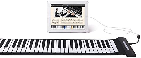 Purewill Kids Electronic Piano, Portable USB MIDI Roll up Electronic Piano Keyboard Silicone Flexible, Silicone,88 Keys