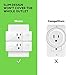 Wemo Mini Smart Plug, Wi-Fi Enabled, Compatible with Alexa and Google Home (F7C063-RM2) (2 pack) (Renewed)