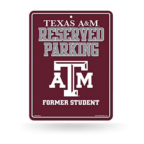 Rico Industries NCAA Texas A&M Aggies Alumni 8.5" x 11" Carbon Fiber Metal Park…