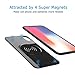 Qi Wireless Charging Battery Case for iPhone X- 2 in 1 Rechargeable Extended Protective Wireless Battery Pack Charging Case with Magnetic Removable Wireless Power Bank 5000mAh Foldable Kickstand-Black