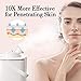 Ovonni Facial Steamer Nano Ionic Hot Mist Personal Home Sauna SPA Moisturizing Face Sprayer with Mirror, Professional Face Steam Machine for Acne Skin Unclog Pores, White