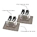 MEZOOM Mop Holder, 8 pcs Broom Mop Holder Self Adhesive Wall Mount Tools Storage Organizer for Kitchen and Bathroom