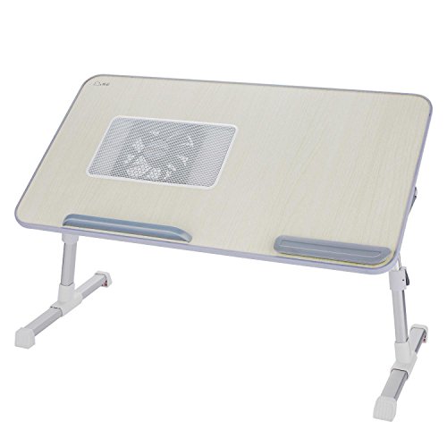 Meflying Portable Laptop Table Stand with Cooling Fan Adjustable Stand Aluminum Notebook PC Laptop Desk/Stand/Table