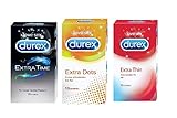 Durex Combo 10 X 3: Extra Thin + Extra Dots + Extra Time 