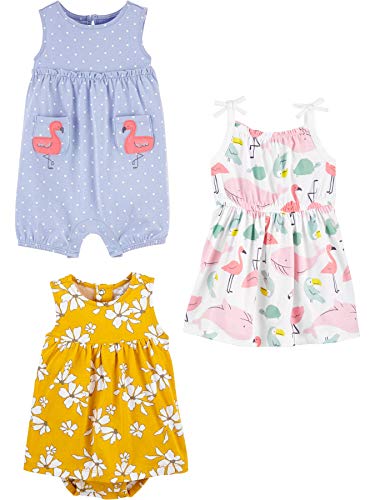 Simple Joys by Carter's Baby Girls' Romper, Sunsuit