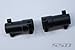 SSD RC Pro Aluminum Rear Lockouts for SCX10 II (Black)