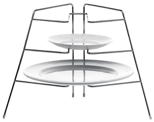 Premier Housewares Corner Plate Rack - Chrome
