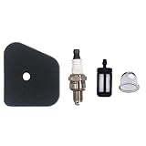 NIMTEK Air Filter Spark Plug Fuel Filter Primer Bulb for STIHL FS87 FS90 FS100 FS110 HT100 HT101 HL100 HL90 FC95 FC90 FC110 FC100 KM90 KM100 4180 120 0604 Trimmer