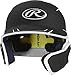 Rawlings MACHEXTR-B7/W7-JR 2019 Mach Baseball Batting Helmet, Black/White