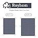 Royhom Duvet Cover for Weighted Blankets 48 x 72 Inches - Removable Weighted Blanket Cover - Soft Minky Dot, Gray