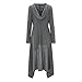 Bodycon4U Womens Asymmetrical Irregular Hem Loose Long Sleeve Hooded Dress