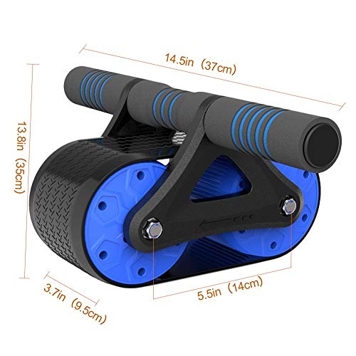 Oileus AB Roller Wheel for Abdominal Exercise, Core Workout Equipment with Automatic Rebound Assistance and Resistance Springs with Ergonomic Handle Sold with Knee Pad - Thumbnail 2