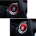 Thor-Ind Car Engine Start Stop Push Button Cover Trim and Surrounding Decorative Ring for 2 3 6 CX-3 CX-4 CX-5 CX-9 MX-5 Ignition Starter Switch Knob Decoration Sticker (Engine Button Trim -Red)