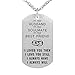 CraDiabh to My Love Wife Husband Soulmate Bestfriend Dog Tag Necklace Stainless Steel Military Dogtags Necklaces (to Husband)