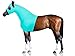Derby Originals Lycra Stretch Horse Hoods with Zipper - Multiple Colors and Sizes (Large, Caribbean Blue)