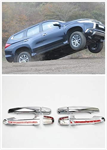 For Mitsubishi Pajero Sport Challenger Montero 2016 17 2018 Auto accessories Car styling Door Handle Moldings Cover 8