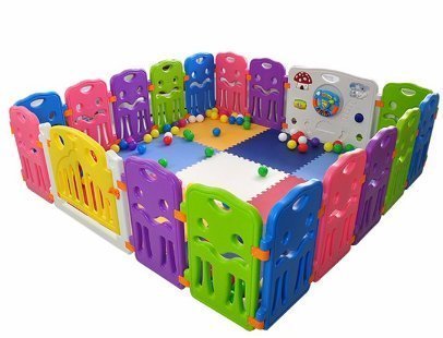 Lil Jumbl Baby Playpen Extra Part Small ( 13.5" x 23.5") - Set of 2 - Red (Certified Refurbished) - Thumbnail 3