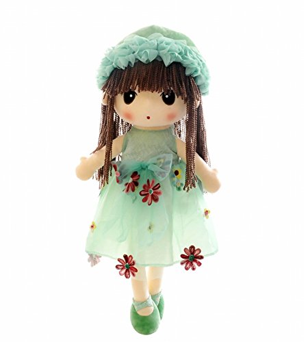 HWD Kawaii Flower Fairy Stuffed Soft Plush Toy Doll Girls Gift , 18 Inch ( Green )