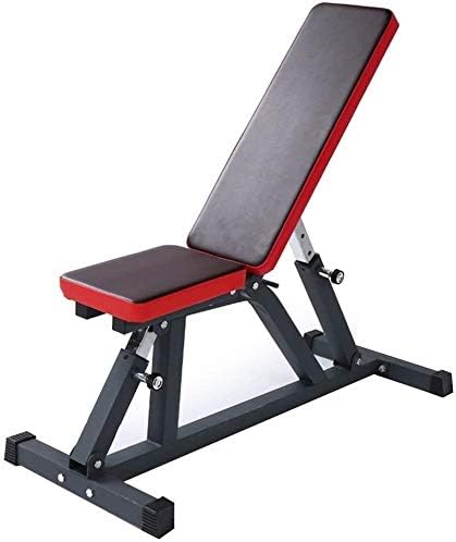 HZC Weight Bench Adjustable Multi-Functional Fitness Equipment Weight Lifting Device Supine Board Abdominal Exerciser Load-Bearing 300KG