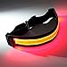 BSEEN Running Belt - Waist Belt - LED Running Waist Belt USB Rechargeable Light Weight Polyester Sport Belt Adjustable Elastic Band and Buckle for Runner