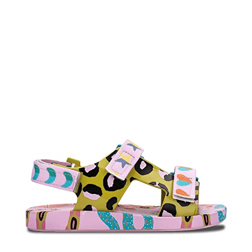 Melissa Mini Pingpong + Fabula Inf, flache Sandalen für Mädchen, Lila, 32 EU
