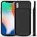 iPhone X Battery Case, ALLEASA 6000mAh Rechargeable Extended Charger Case Protective Battery Pack Charging Case [Lightning Charging Port] for iPhone X/iPhone 10(5.8 inch)–Black