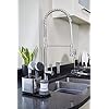 MasterClass-MCSINKSTORE-Kitchen-Sink-Tidy-with-Sponge-Holder-and-Brush-Caddy-Stainless-Steel-20-x-11-x-11-cm-Silver-Black MasterClass MCSINKSTORE Kitchen Sink Tidy with Sponge Holder and Brush Caddy, Stainless Steel, 20 x 11 x 11 cm, Silver…