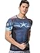 Red Plume Men's Compression Sports Fitness Shirt, Armor America Teamleader T-Shirt