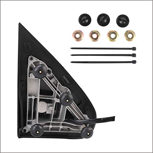 Perfit Zone Towing Mirrors Replacement Fit 2014-2017 for SILVERADO/GMC SIERRA, POWER HEATED,W/AMBER SIGNAL,CHROME (PAIR SET)
