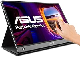 Asus Zenscreen MB16AMT 15.6" Full HD Portable Monitor Touch Screen IPS Non-Glare Built-in Battery and Speakers Eye Care...