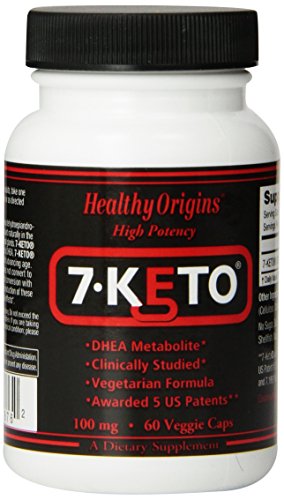 Healthy Origins 7-KETO Vegetarian Capsules, 100 Mg, 60 Count Healthy Origins 7-KETO Vegetarian Capsules, 100 Mg, 60 Count