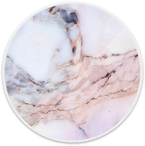 Marble Multi-Function Cell Phones Smartphones Holder and Mount With Expanding Stand Pop Grip Socket - Pink Grey White Marble White