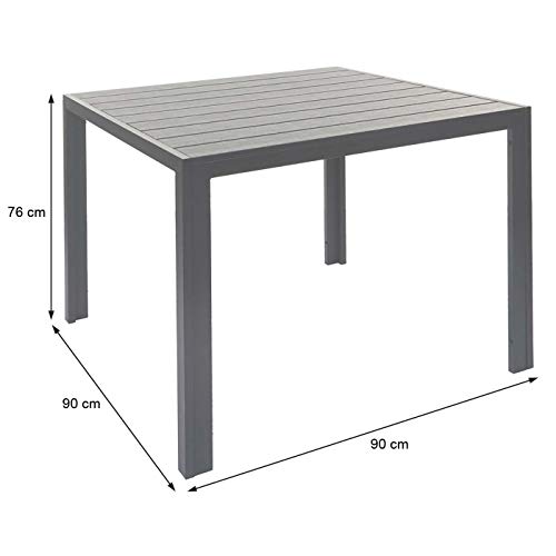 Mendler Poly-Rattan Garnitur HWC-F49, Garten-/Lounge-Set Sitzgruppe Balkonset, verstellbare Lehne 90x90cm - schwarz – Bild 8