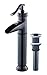 Eyekepper Waterfall Spout Oil Rubbed Bronze Single Handle Bathroom Sink Vessel Faucet Basin Mixer Tap, ORB Lavatory Faucets Tall Body