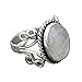Clearance ! Ladies Ring Jewelry,Vanvler Boho Natural Gemstone Marquise Moonstone Personalized Ring Vintage (8, Sliver)