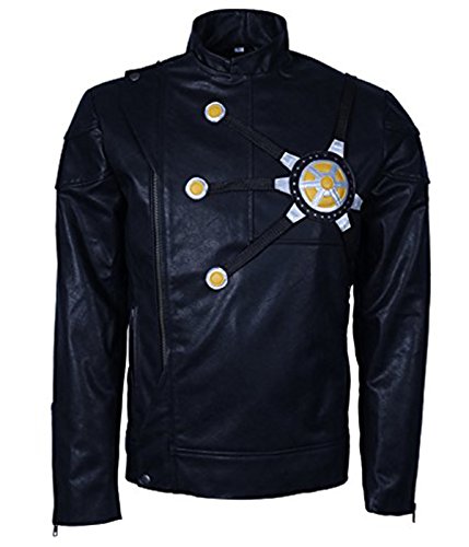 The Flash Fire Storm Costume Black Faux Leather Jacket
