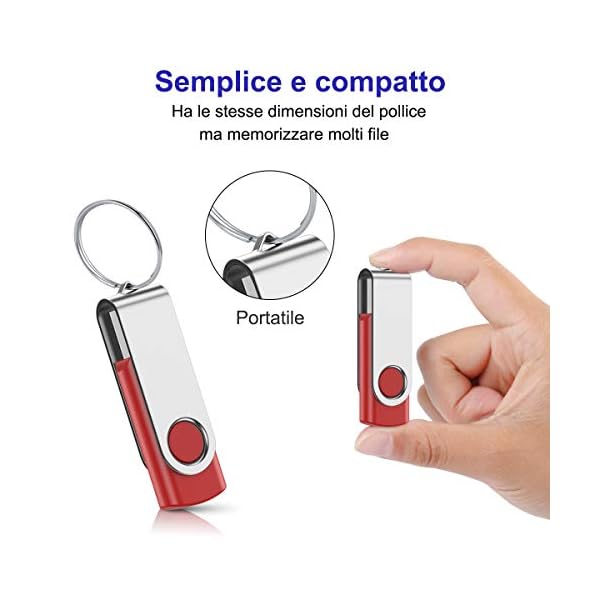2 GB 2 GB SRVR USB-Stick mit Seil (mehrfarbig) 8G 2 colori – Bild 6