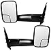 Replacement Set Driver and Passenger Power Side Trailer Tow Flip-Up Mirrors Heated Compatible with 2002-2008 Ram 1500 Pickup Truck 55077445AO 55077444AO