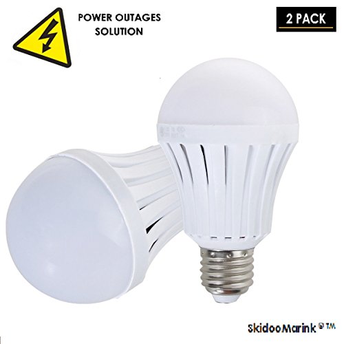 Rechargeable Light Bulb Emergency Lamp - LED Intelligent Blackout Light Battery Operated Bulbs Human Body Indu