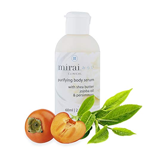 Anti-aging Body Serum | Skin Moisturizer with Hyaluronic Acid, Jojoba Oil & Persimmon | Purifying & Deodorizing Body Serum by Mirai Clinical | Travel Size 2oz - Thumbnail 6