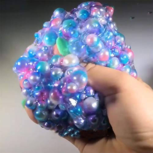 DDLmax 120ml Beautiful Pearl Colorful Beads Slime Putty Scented Stress Kids Clay Toy