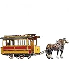 Innovative 3D-Puzzle - HORSE-DRAWN TRAM - Old transport series by Clever Paper