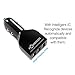PowerGen Dual USB 7.2A 36w High Output Car Charger - White