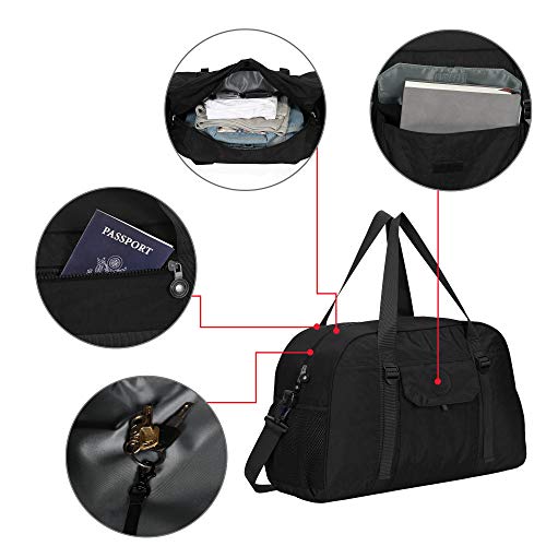 Hynes Eagle Yoga Mat Bag Sport Duffel for Gym Travel Bag 35L Black 2018