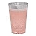 Disposable Plastic Tumbler Cups | 12 oz - 50 Pack | Elegant Clear Cups with Silver Rim | Fancy Wedding Party Cups | Ideal for Champagne, Soft Drinks, Cold Beverages, Wine & More! [Drinket Collection]