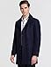SSLR Men's Slim Fit Wool Pea Coat British Single Breasted Stylish Jacket