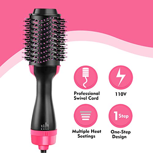 Hair Dryer Brush, Hot Air Brush, Straighten & Curl One Step Hair Dryers, Multifunctional Comb